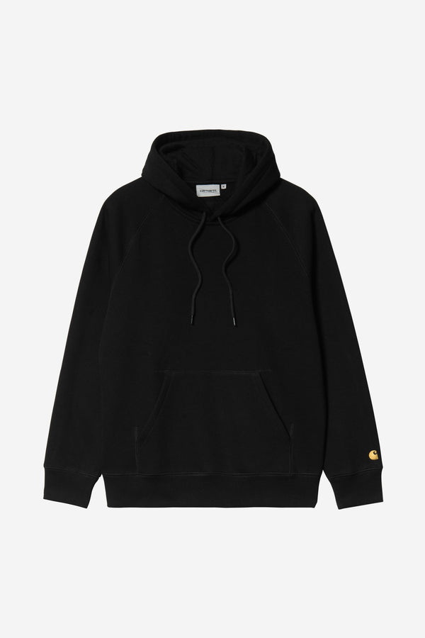 Carhartt Wip HOODED CHASE SWEAT Black/Gold — Carhartt Wip