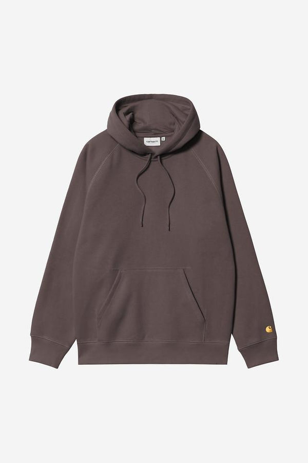 Carhartt Wip HOODED CHASE SWEAT Shale / Gold — Carhartt Wip