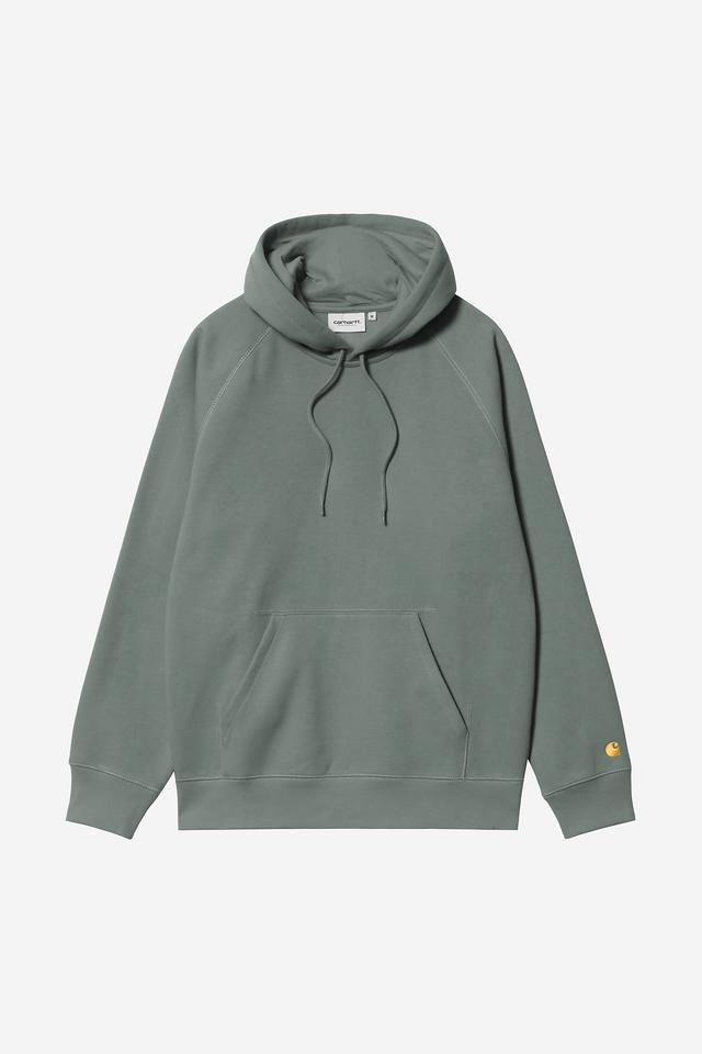 Carhartt Wip HOODED CHASE SWEAT Velvet Green / Gold
