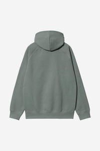Carhartt Wip HOODED CHASE SWEAT Velvet Green / Gold