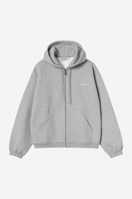 Carhartt Wip HOODED EBBERT JACKET Grey Heather / White — Carhartt WIP