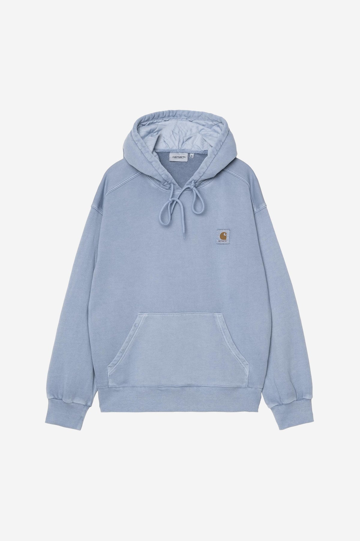 Carhartt Wip HOODED NELSON SWEAT Gentle Blue garment dyed
