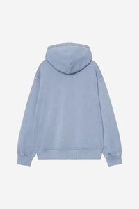 Carhartt Wip HOODED NELSON SWEAT Gentle Blue garment dyed