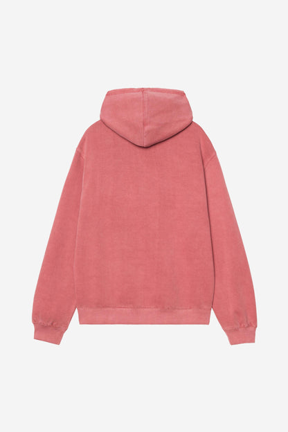 Carhartt Wip HOODED TORION SWEAT Marsala grind washed