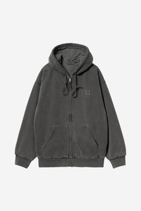 Carhartt Wip HOODED VISTA JACKET Black garment dyed
