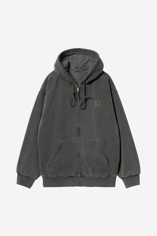 Carhartt Wip HOODED VISTA JACKET Black garment dyed — Carhartt WIP
