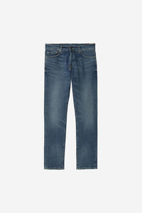 Carhartt Wip KLONDIKE PANT Blue mid used wash