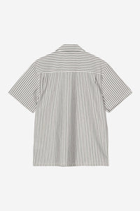 Carhartt Wip LEAVEL S/S SHIRT Leavel Stripe Black / Wax