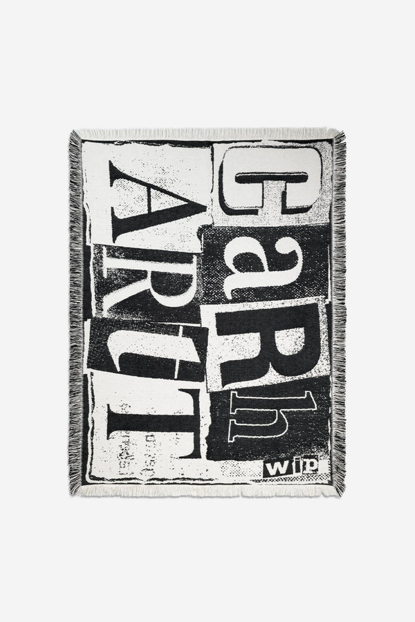 Carhartt Wip LETTERPRESS BLANKET Black / Wax — Carhartt Wip