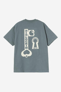 Carhartt Wip LOCKED S/S TEE Cozy Blue