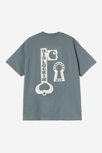 Carhartt Wip LOCKED S/S TEE Cozy Blue