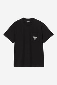 Carhartt Wip LONGHAND POCKET S/S TEE Black / White