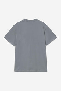 Carhartt Wip LONGHAND POCKET S/S TEE Cozy Blue / White