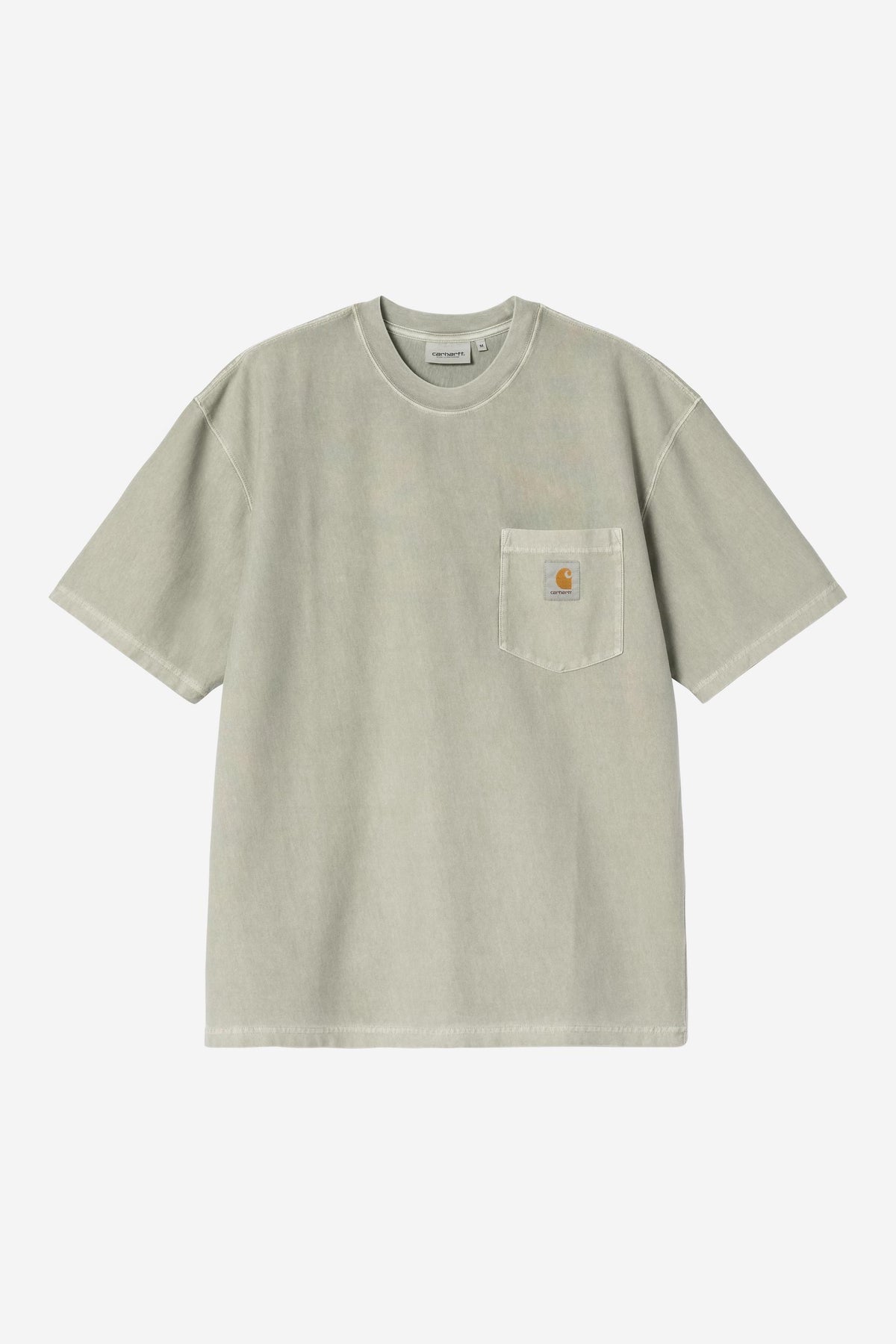 Carhartt Wip LOOSE POCKET S/S TEE Shady Green garment dyed