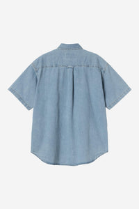 Carhartt Wip LUCAS S/S SHIRT Blue bleached