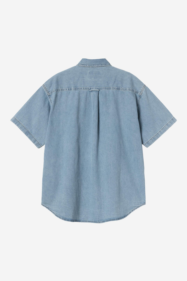 Carhartt Wip LUCAS S/S SHIRT Blue bleached