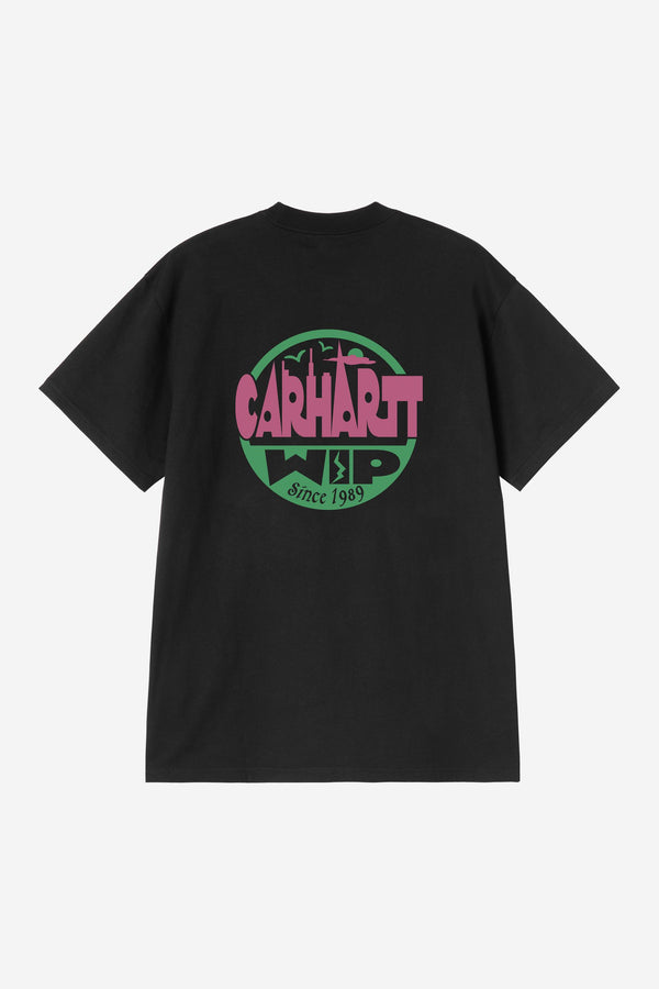 Carhartt Wip LUGGAGE LABEL S/S TEE Black