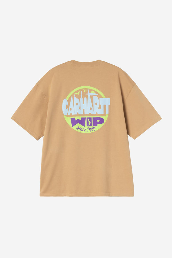 Carhartt Wip LUGGAGE LABEL S/S TEE Dusty H Brown