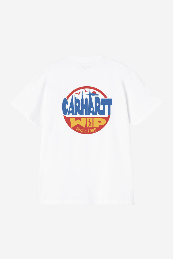 Carhartt Wip LUGGAGE LABEL S/S TEE White