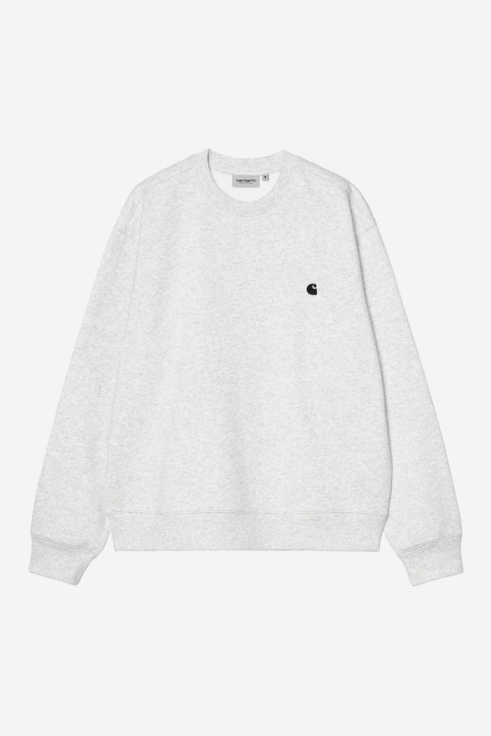 Carhartt Wip MACK SWEAT Ash Heather / Black — Carhartt WIP