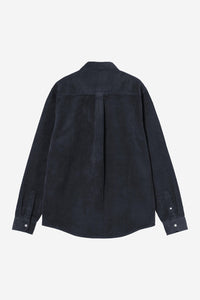 Carhartt Wip MADISON CORD L/S SHIRT Dark Navy
