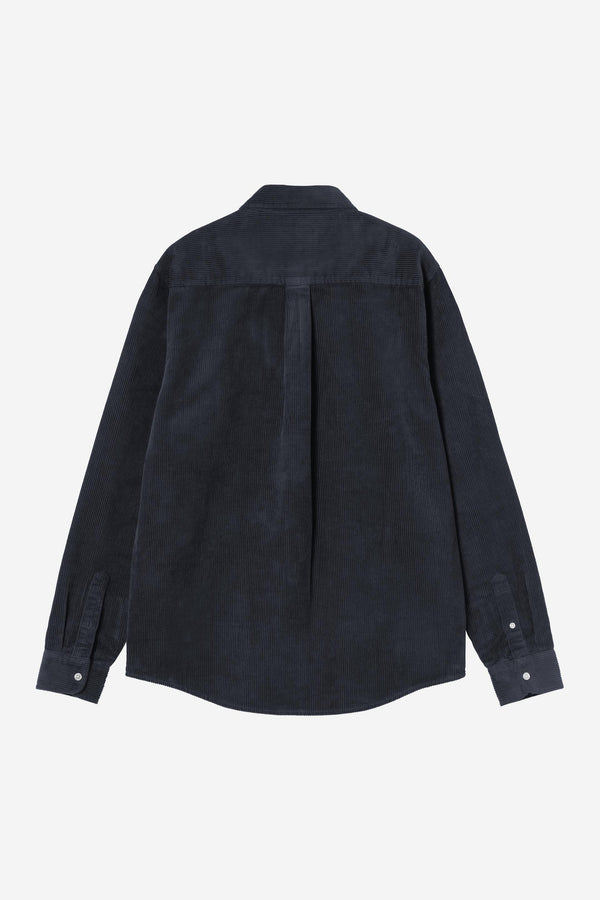 Carhartt Wip MADISON CORD L/S SHIRT Dark Navy