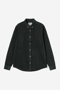 Carhartt Wip MADISON CORD L/S SHIRT Raven