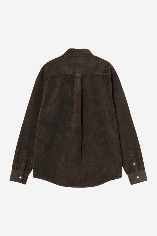 Carhartt Wip MADISON CORD L/S SHIRT Tobacco