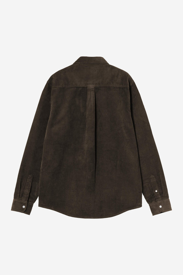 Carhartt Wip MADISON CORD L/S SHIRT Tobacco