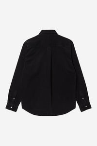 Carhartt Wip MADISON FINE CORD L/S SHIRT Black / Wax