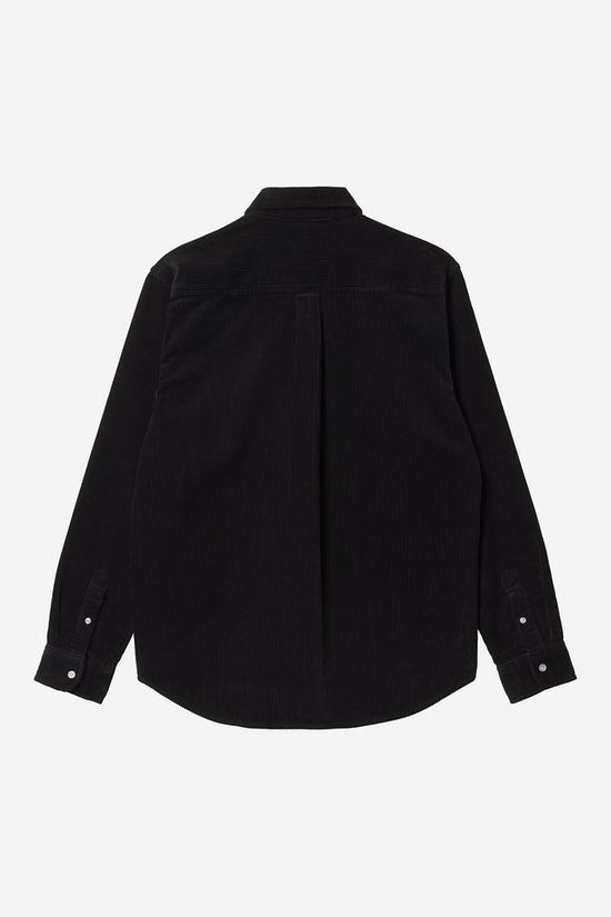 Carhartt Wip MADISON FINE CORD L/S SHIRT Black / Wax