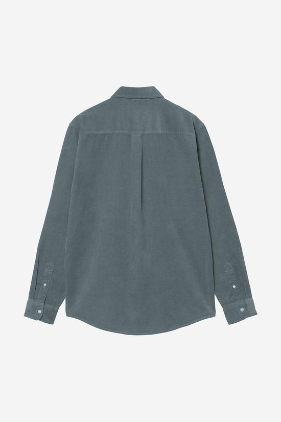 Carhartt Wip MADISON FINE CORD L/S SHIRT Cozy Blue / Wax