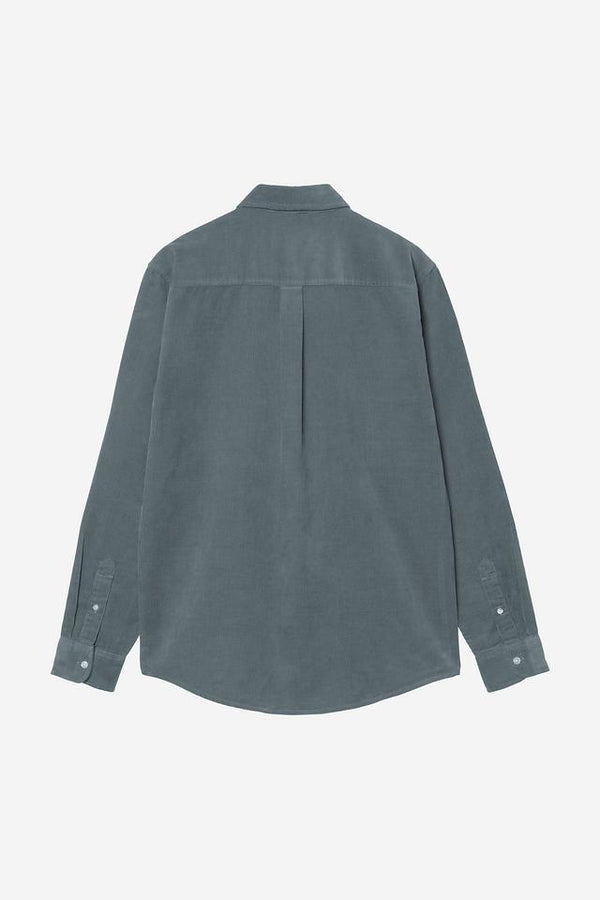 Carhartt Wip MADISON FINE CORD L/S SHIRT Cozy Blue / Wax