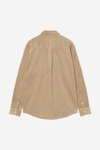 Carhartt Wip MADISON FINE CORD L/S SHIRT Iroko / Wax
