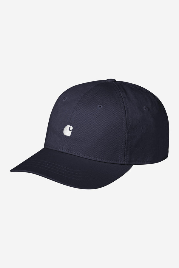Carhartt Wip MADISON LOGO CAP Dark Navy / White — Carhartt Wip