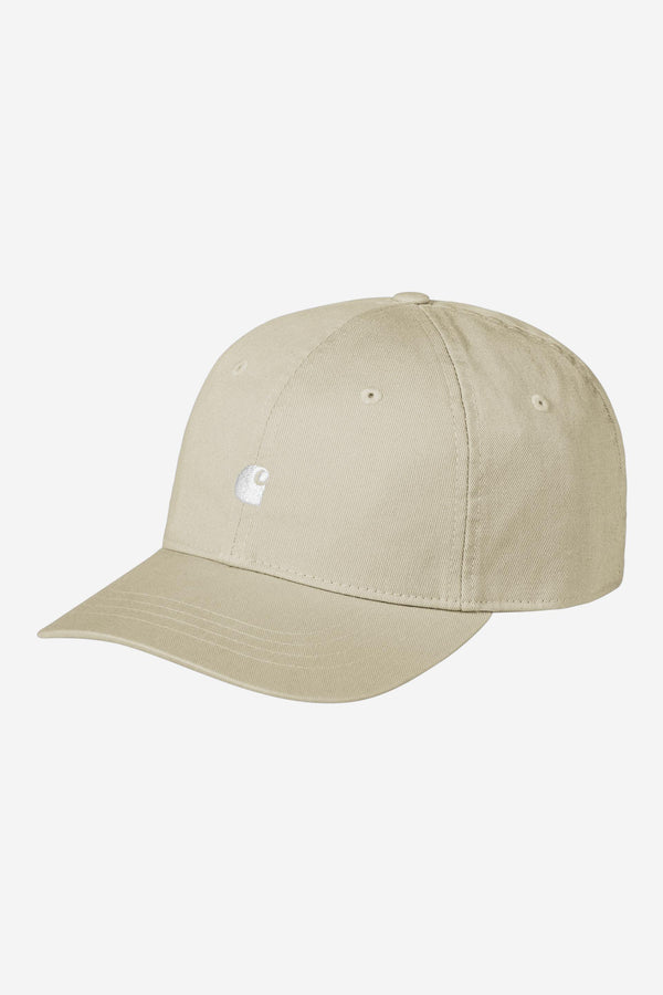 Carhartt Wip MADISON LOGO CAP Stone / White — Carhartt Wip