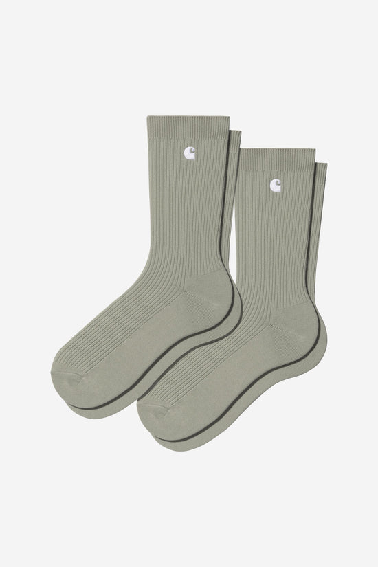 Carhartt Wip MADISON PACK SOCKS Shady Green / White — Carhartt WIP