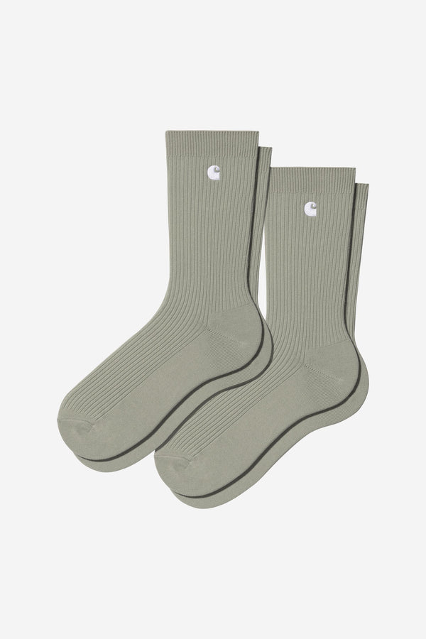 Carhartt Wip MADISON PACK SOCKS Shady Green / White — Carhartt Wip
