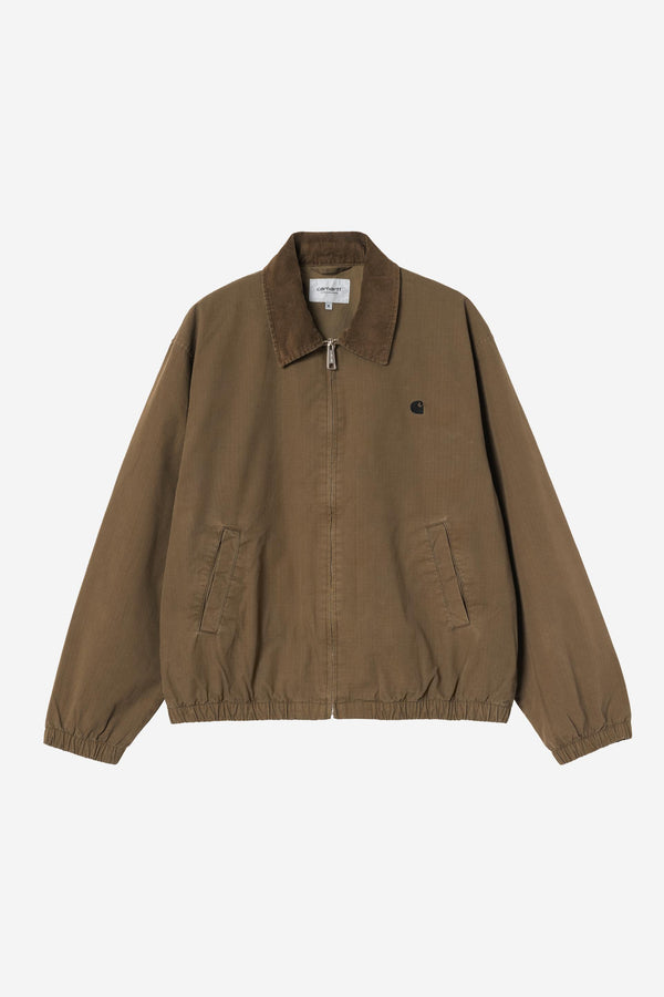 Carhartt Wip MADISON RIPSTOP JACKET Dark Beech / Black garment dyed — Carhartt Wip