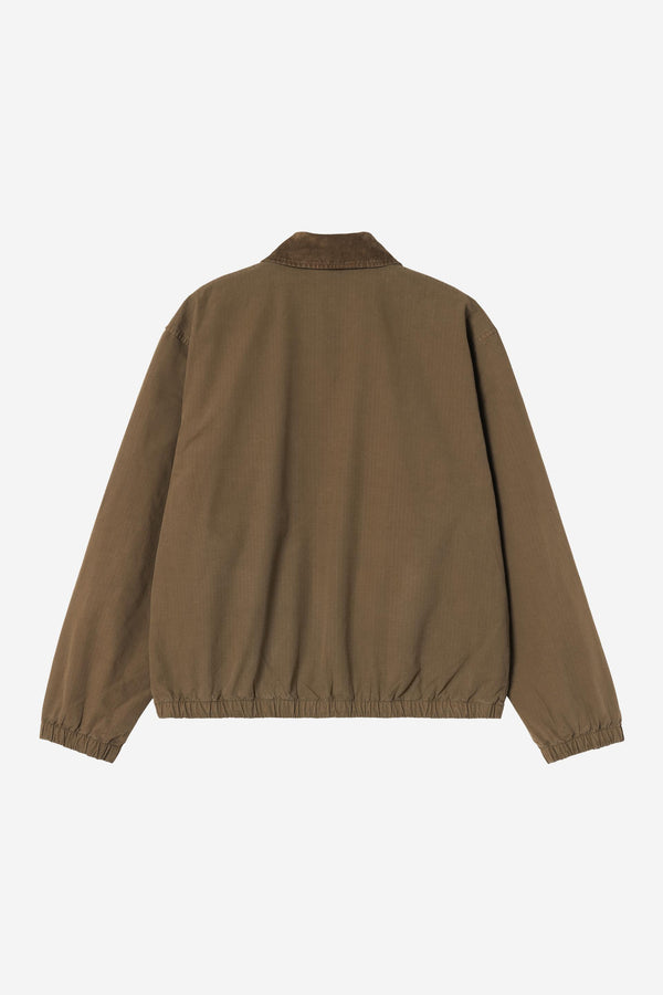 Carhartt Wip MADISON RIPSTOP JACKET Dark Beech / Black garment dyed