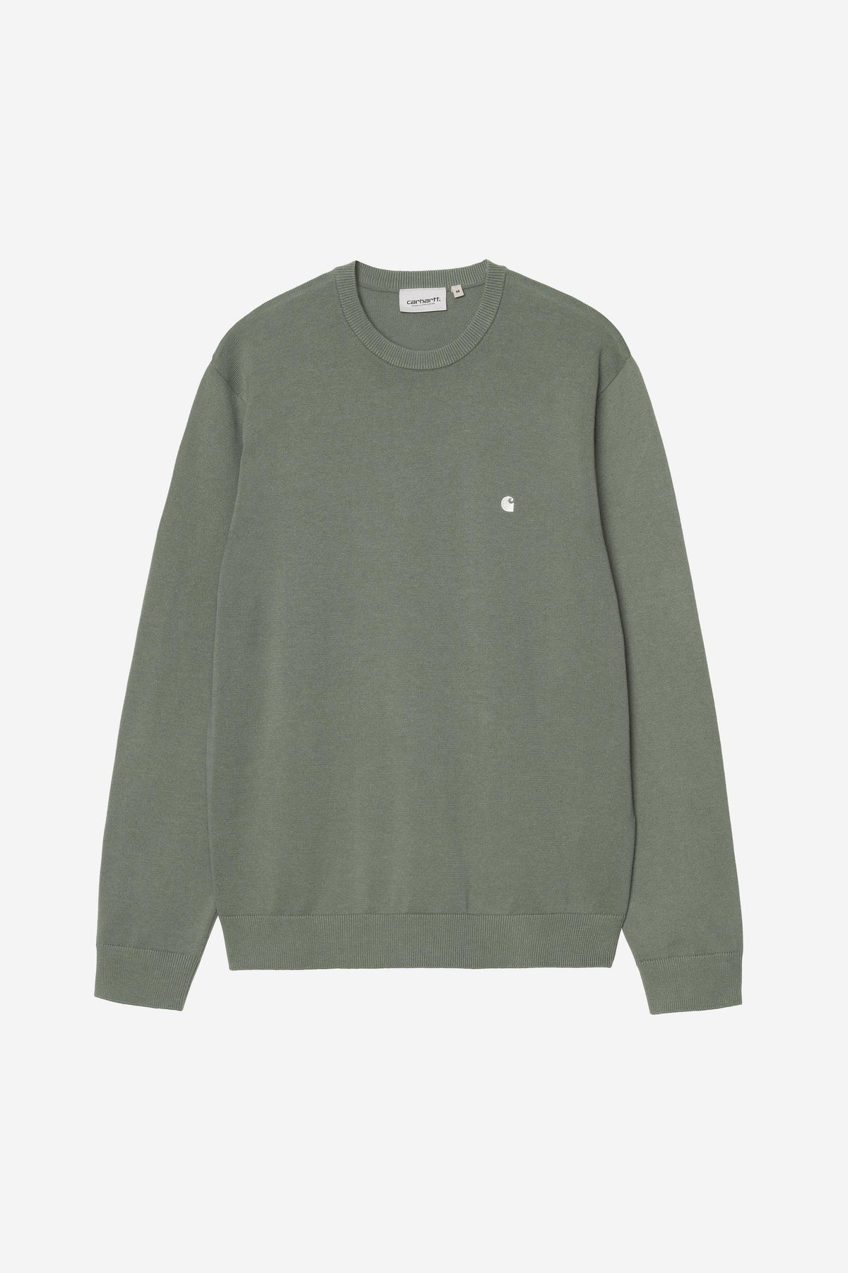 Carhartt Wip MADISON SWEATER Velvet Green / White