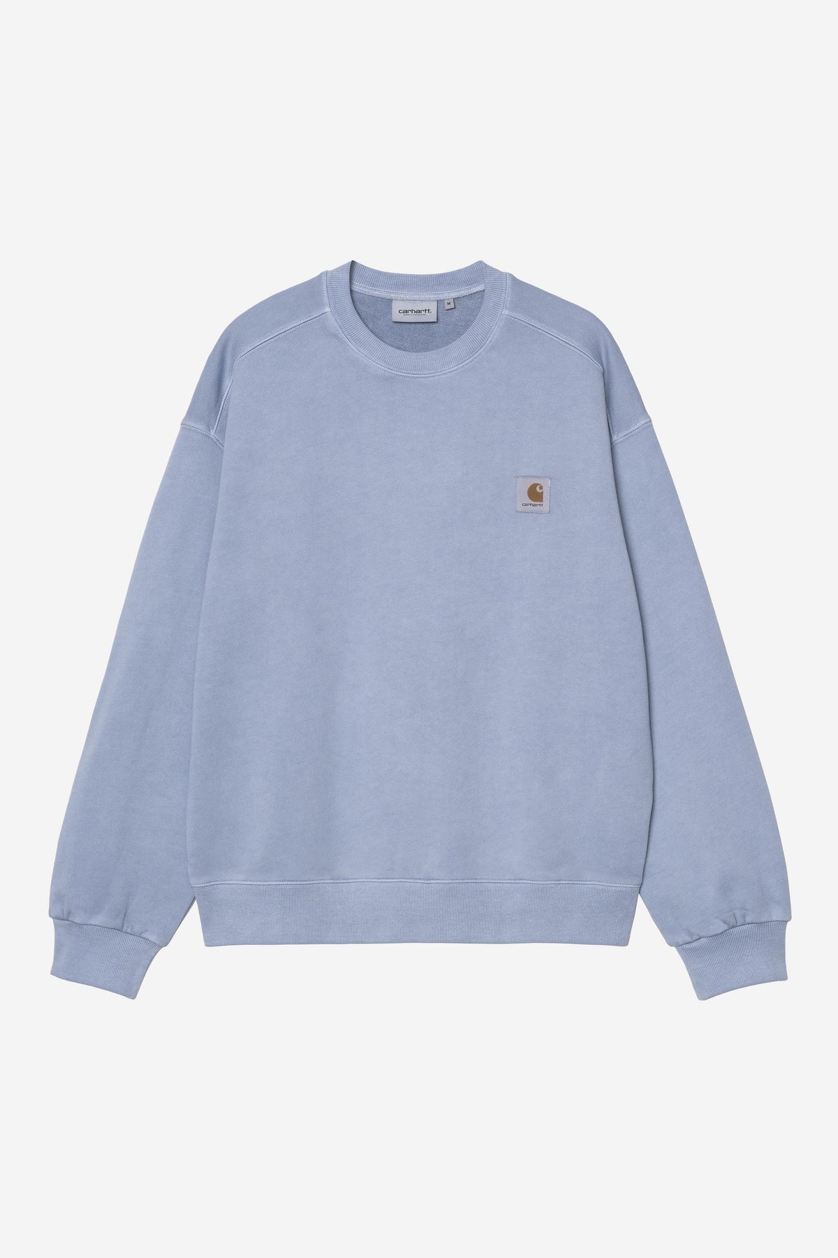 Carhartt Wip NELSON SWEAT Gentle Blue garment dyed