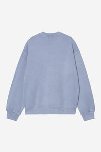 Carhartt Wip NELSON SWEAT Gentle Blue garment dyed