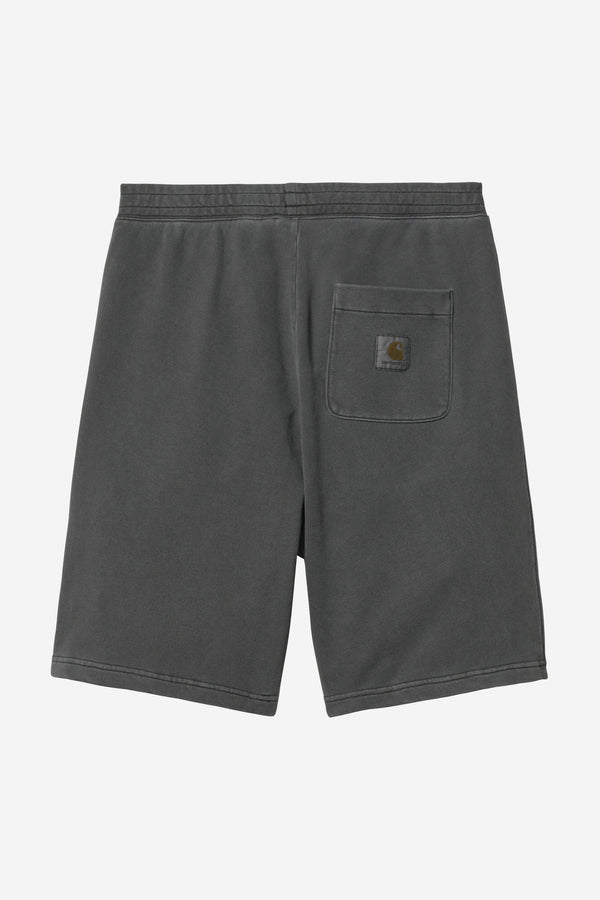 Carhartt Wip NELSON SWEAT SHORT Black garment dyed — Carhartt Wip