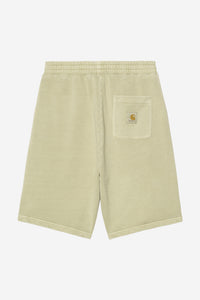 Carhartt Wip NELSON SWEAT SHORT Gentle Green garment dyed