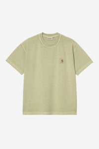 Carhartt Wip NELSON S/S TEE Gentle Green garment dyed