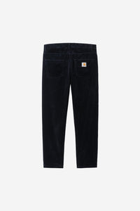 Carhartt Wip NEWEL CORDUROY PANT Dark Navy rinsed