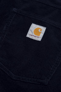 Carhartt Wip NEWEL CORDUROY PANT Dark Navy rinsed