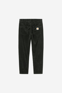 Carhartt Wip NEWEL CORDUROY PANT Raven rinsed