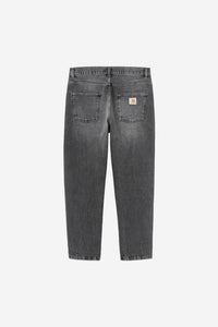 Carhartt Wip NEWEL PANT Black marble used wash